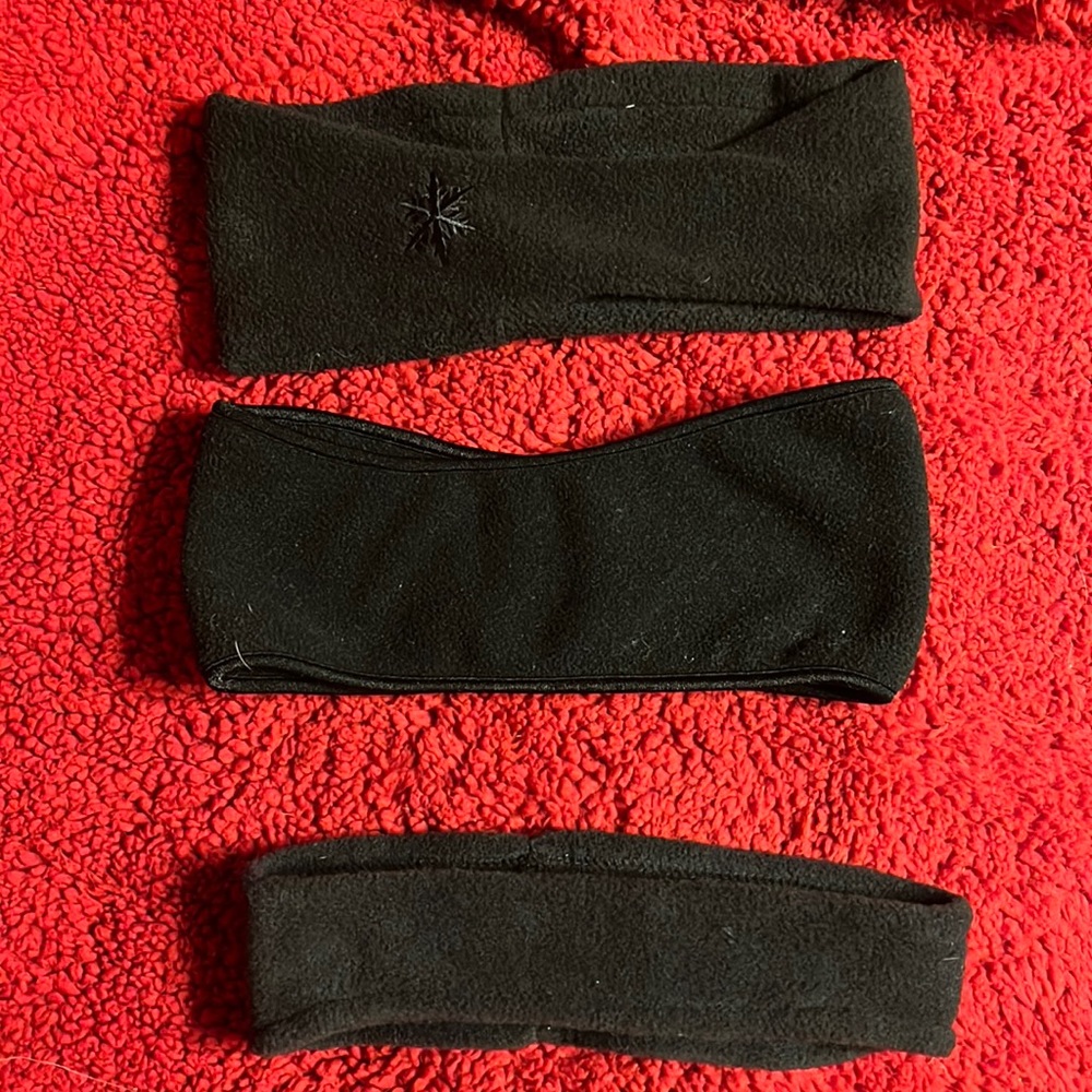 3 winter head rings. Bottom one is Columbia brand. Price includes all 3